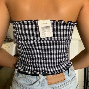 Brandy Melville Tops - Brandy Melville plaid tube top Brandy Melville Tops - Brandy Melville plaid tube top